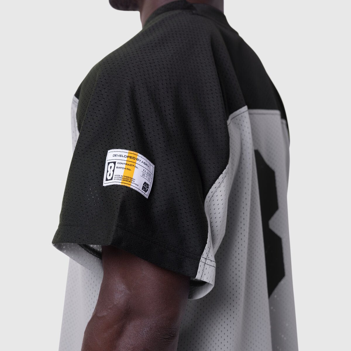 1111. Ion-Mesh™ Crop Jersey - Slate Grey | ASRV
