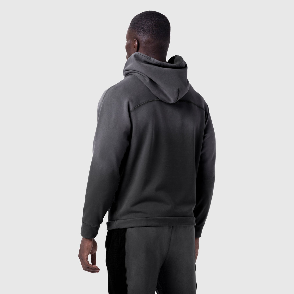 1121. Tech-Terry™ Training Hoodie - Black Sun Fade "Blade" | ASRV
