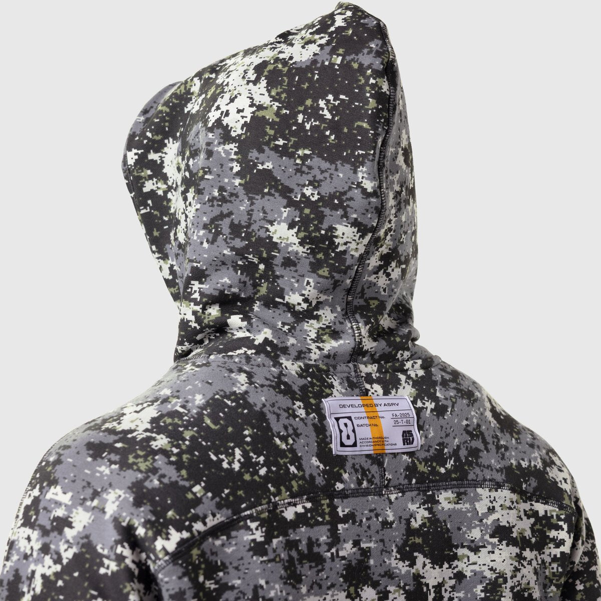 1121. Tech-Terry™ Training Hoodie - Pixel Camo "Blade" | ASRV