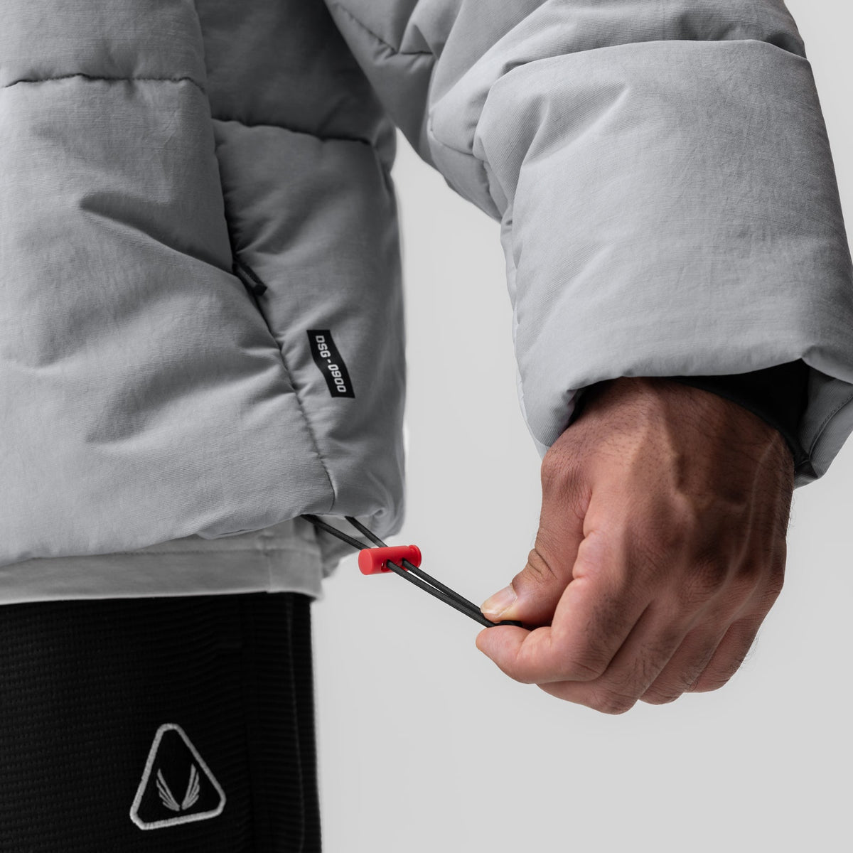 0900. PrimaLoft® Weather-Ready Puffer Jacket - Grey "Wave Dye" | ASRV