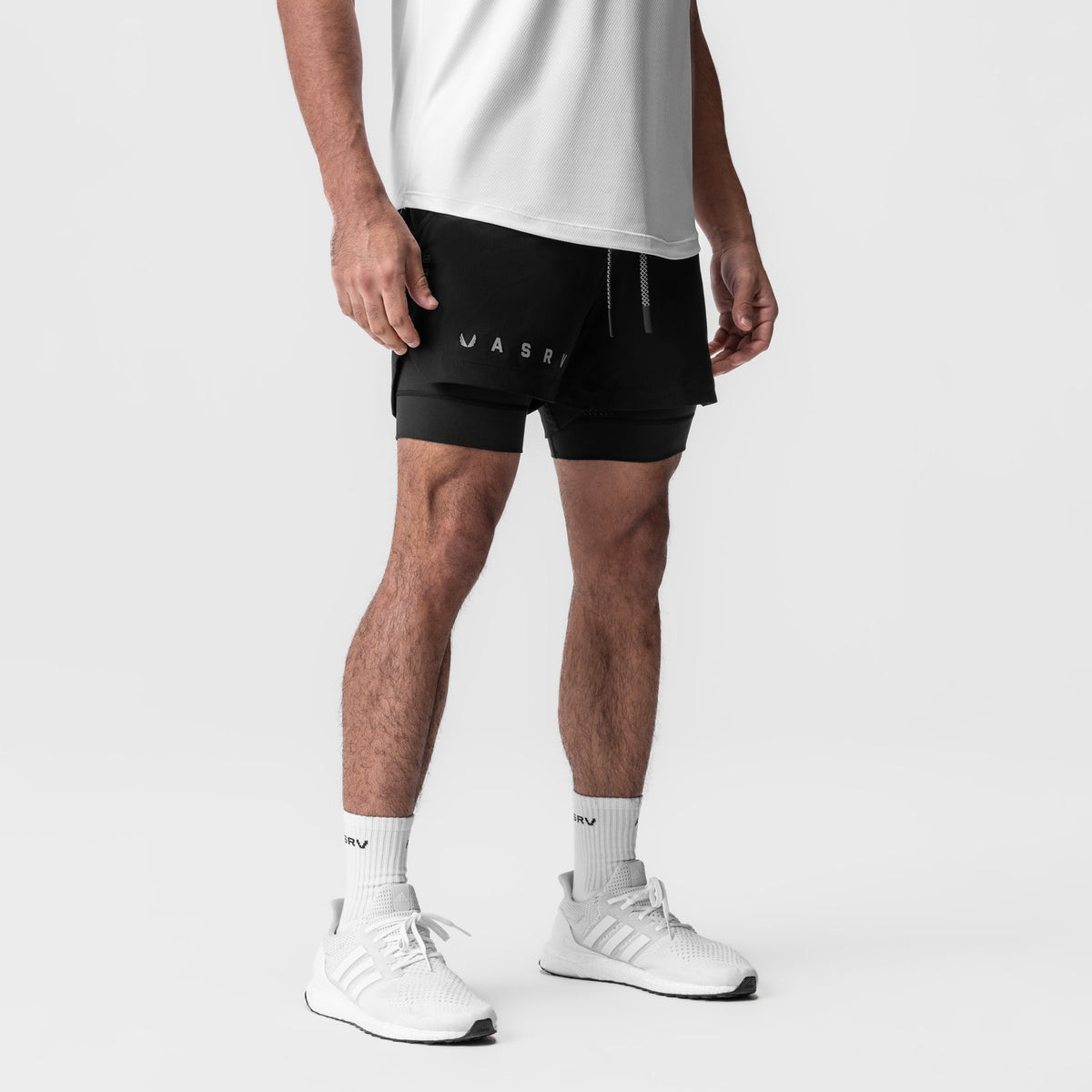 0865. Tetra-Lite® 5" Liner Short - Black "Reflective Classic" | ASRV