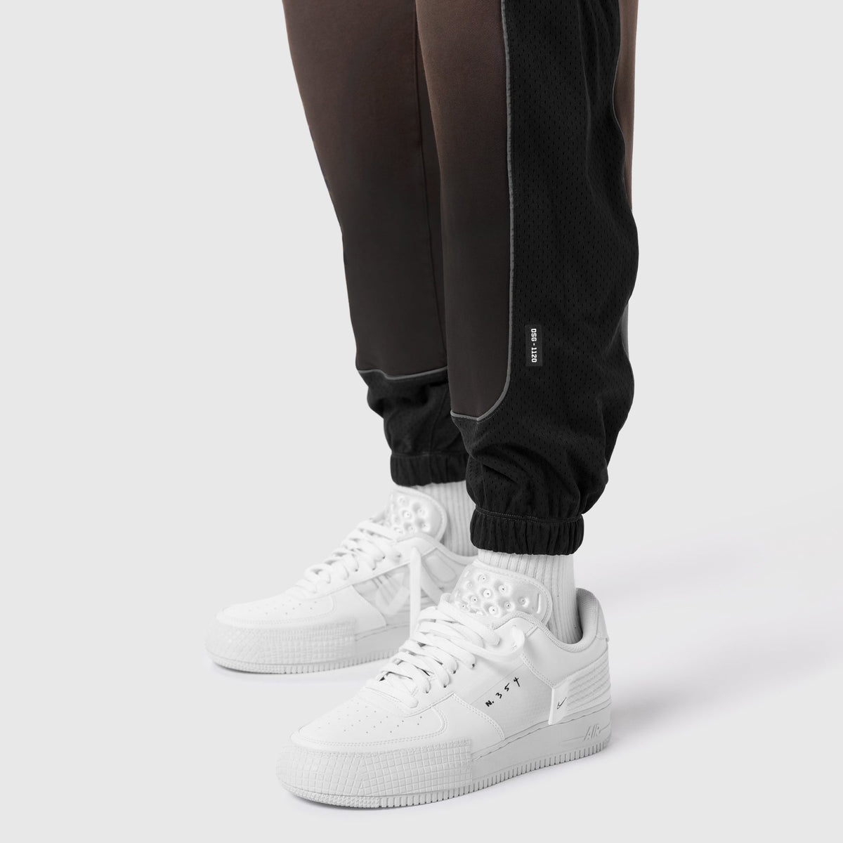 1120. Tech-Terry™ Mesh Panel Sweats - Dark Earth "Blade TD" | ASRV