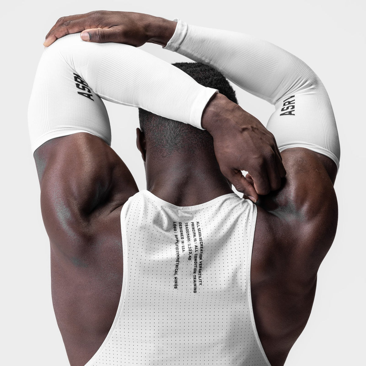 0940. Body-Mapped Arm Sleeve - White | ASRV