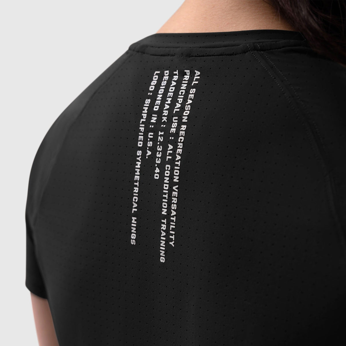 W017. Laser-Vent™ Established Tee - Black | ASRV