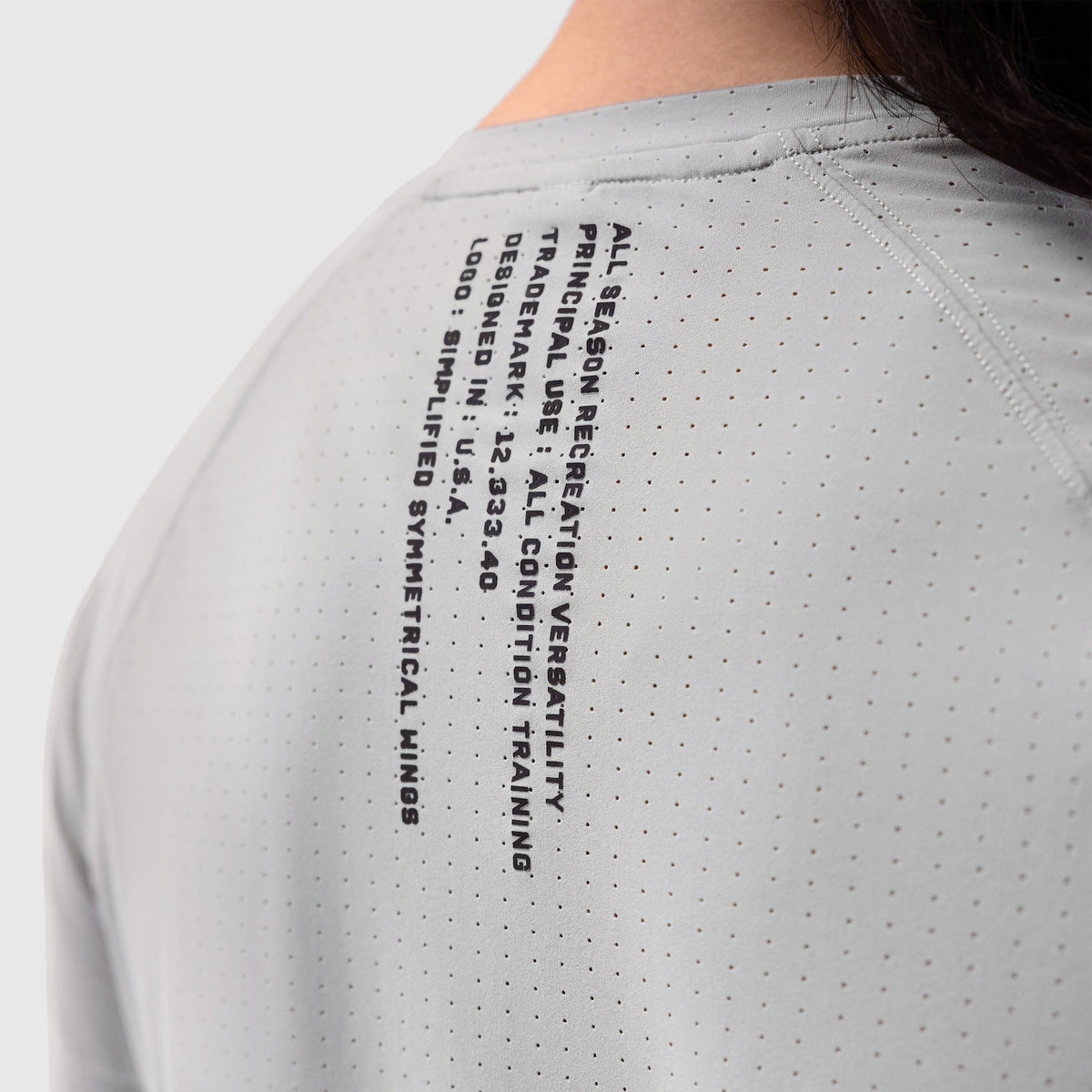 W017. Laser-Vent™ Established Tee - Slate Grey | ASRV