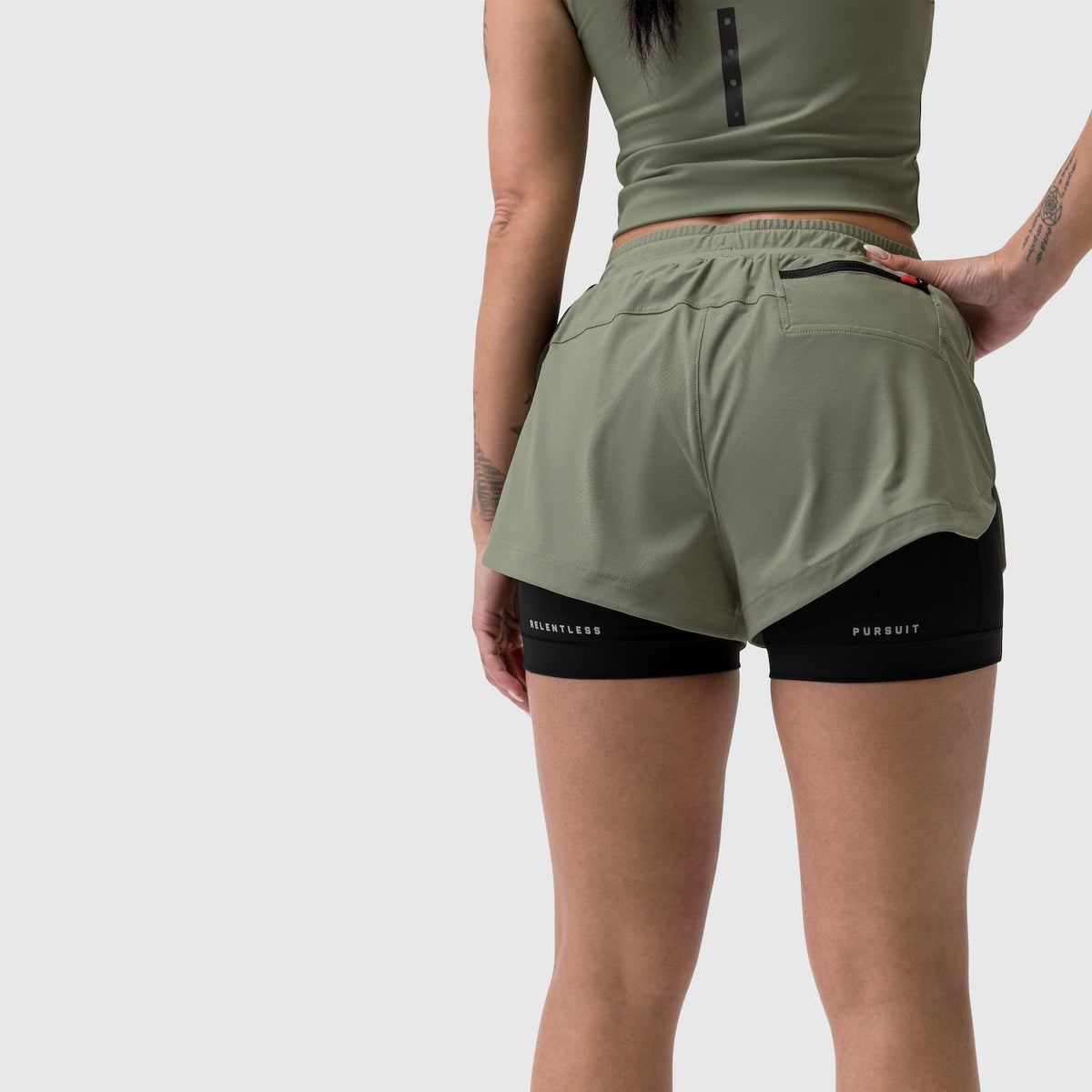 W025. Tetra-Lite® Liner Short - Sage | ASRV