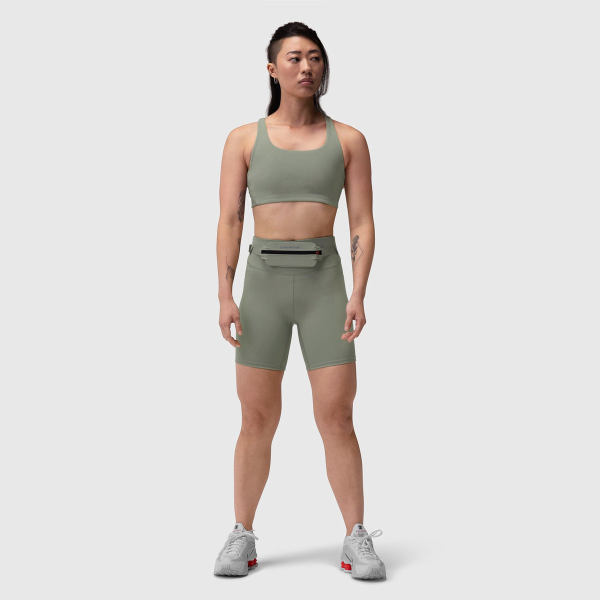W029. LYCRA® 3-in-1 Biker Short - Sage | ASRV