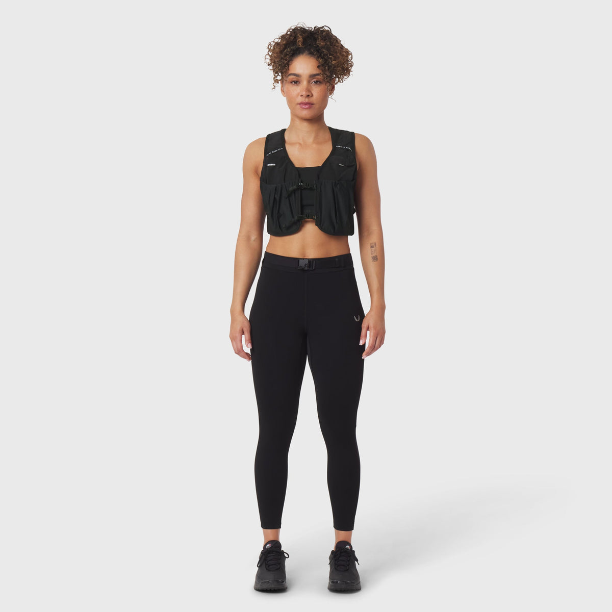 W059. Hybrid Belt-Pack Run Legging - Black | ASRV