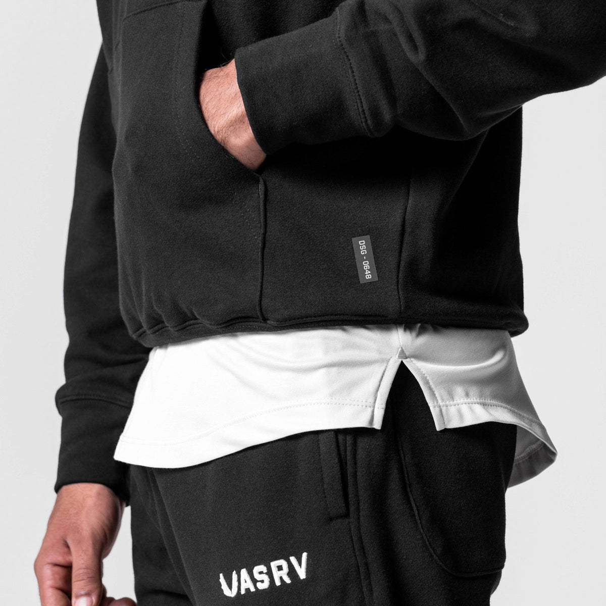 0648. Tech-Terry™ Hoodie - Black "Global" | ASRV