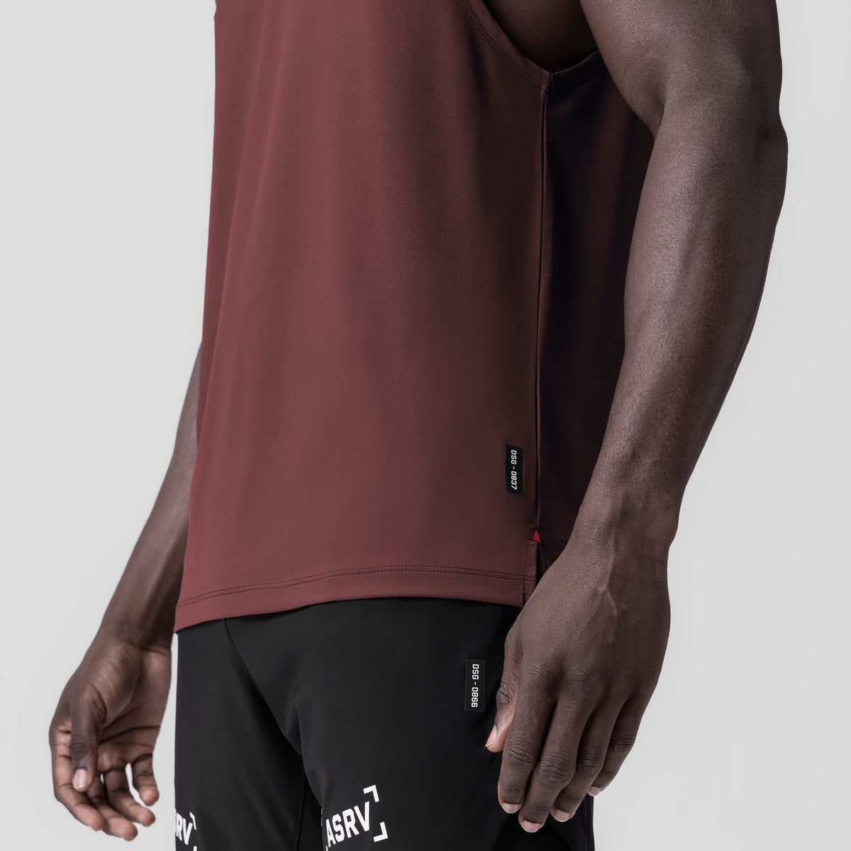 0837. 3D-Lite® 2.0 Lycra® Muscle Tank - Crimson "RP" | ASRV