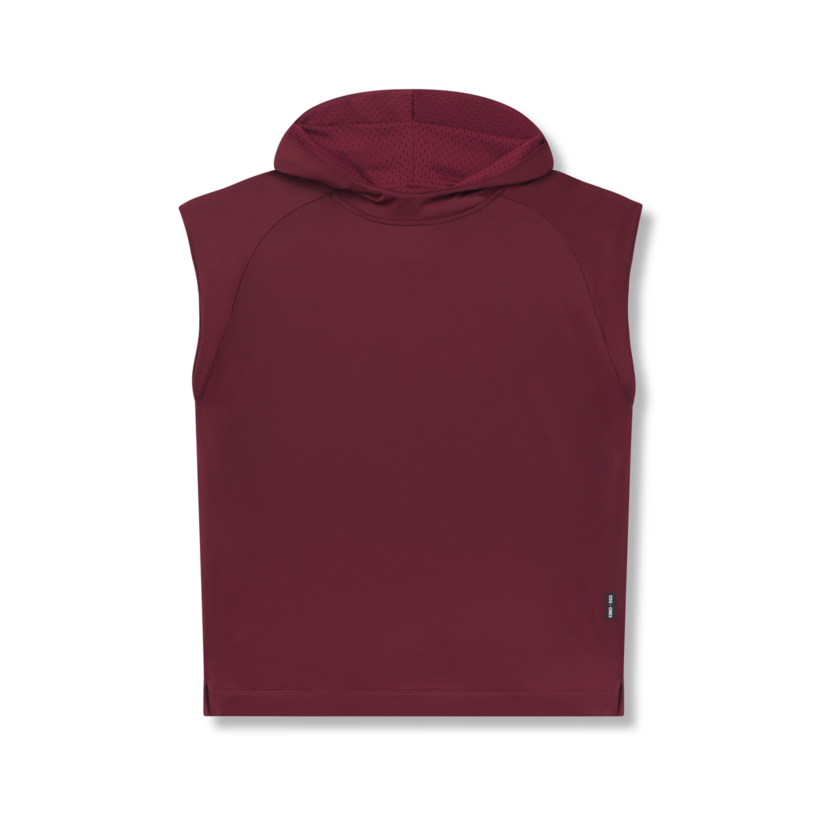 0983. Reversible 2-in-1 Cutoff Hoodie - Crimson | ASRV