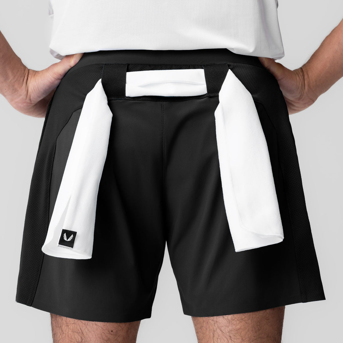 1064. Tetra-Lite® 6" Bonded Training Short - Black | ASRV