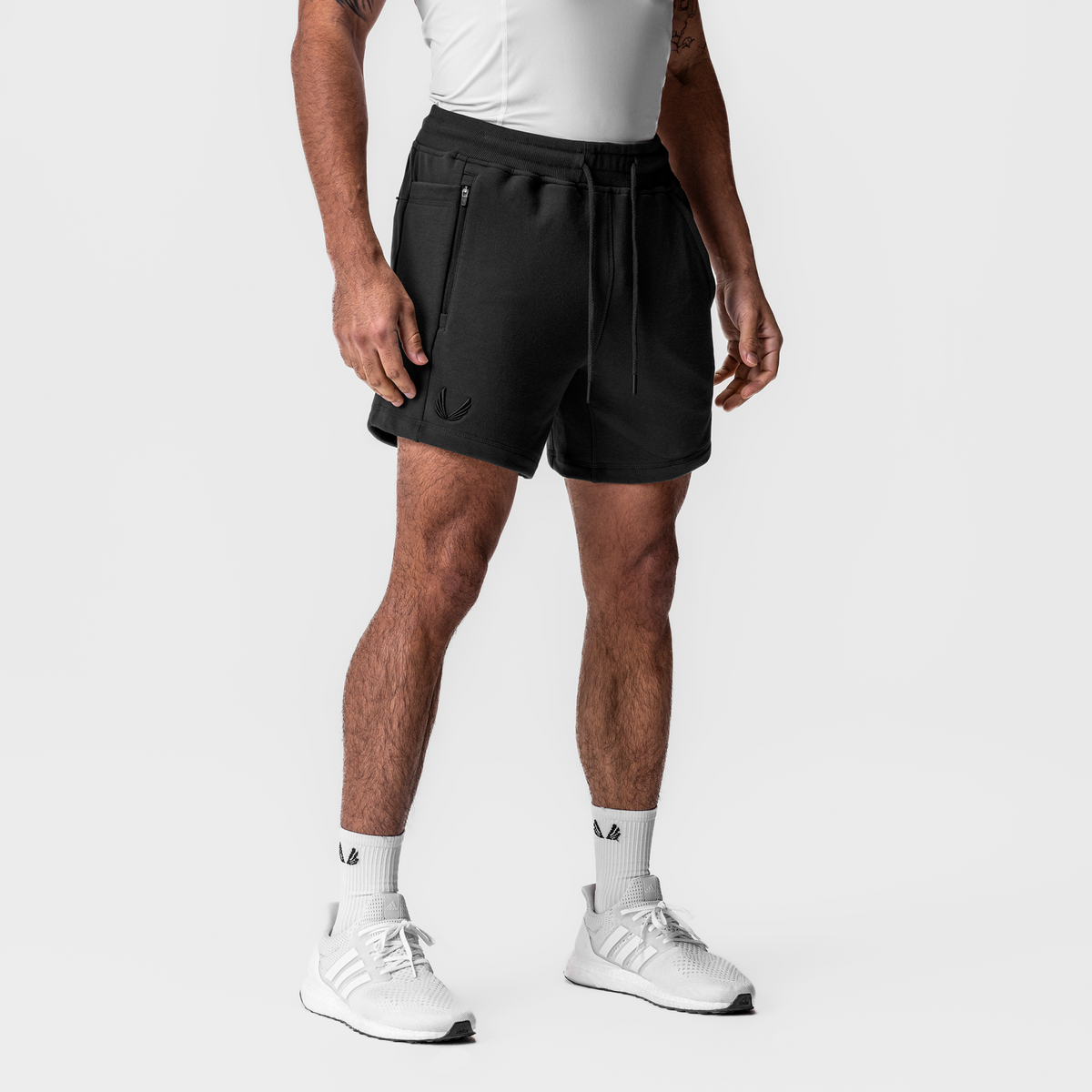 0867. Tech-Terry™ Sidelock Sweat Short - Black | ASRV