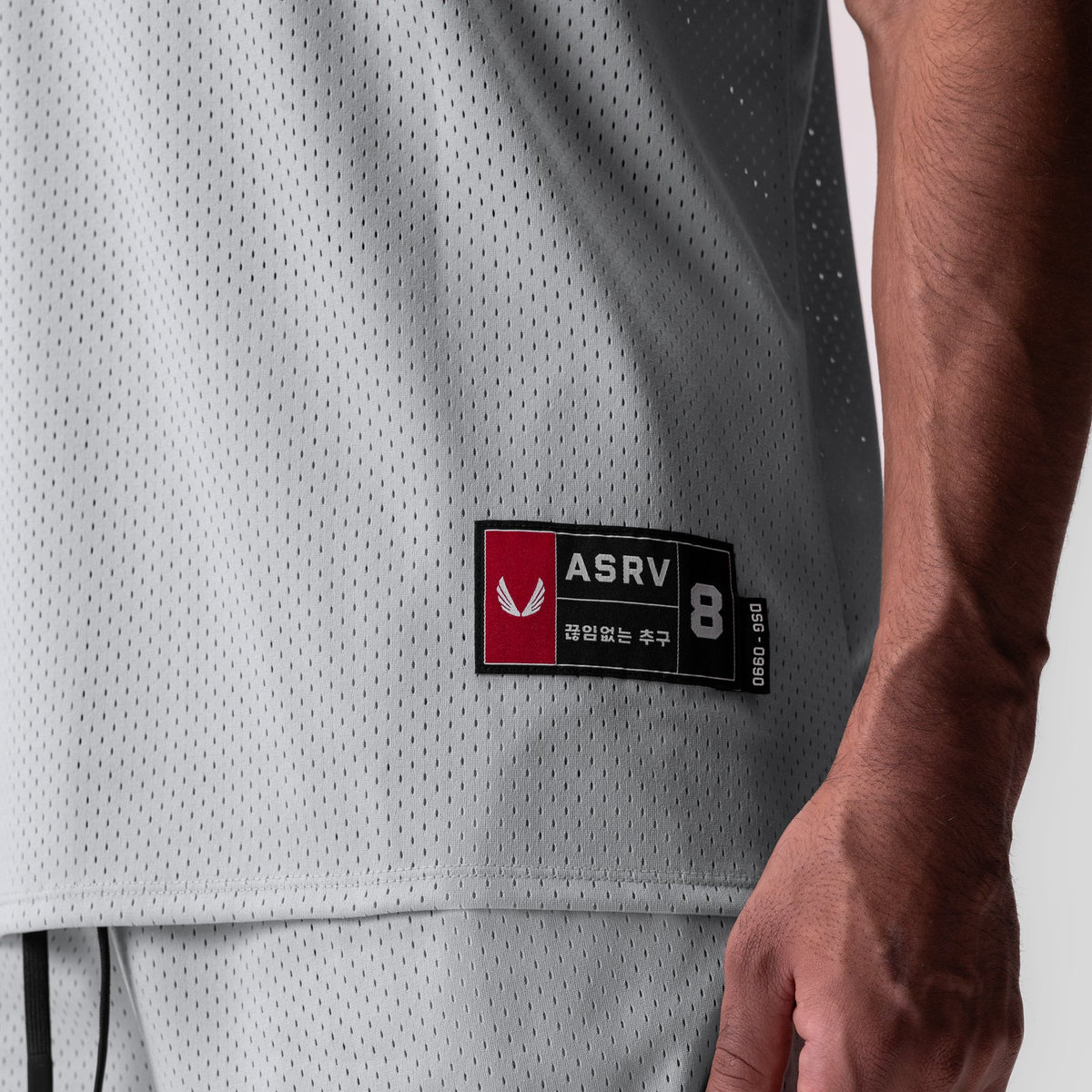 0990. Ion-Mesh Basketball Jersey - Slate Grey | ASRV