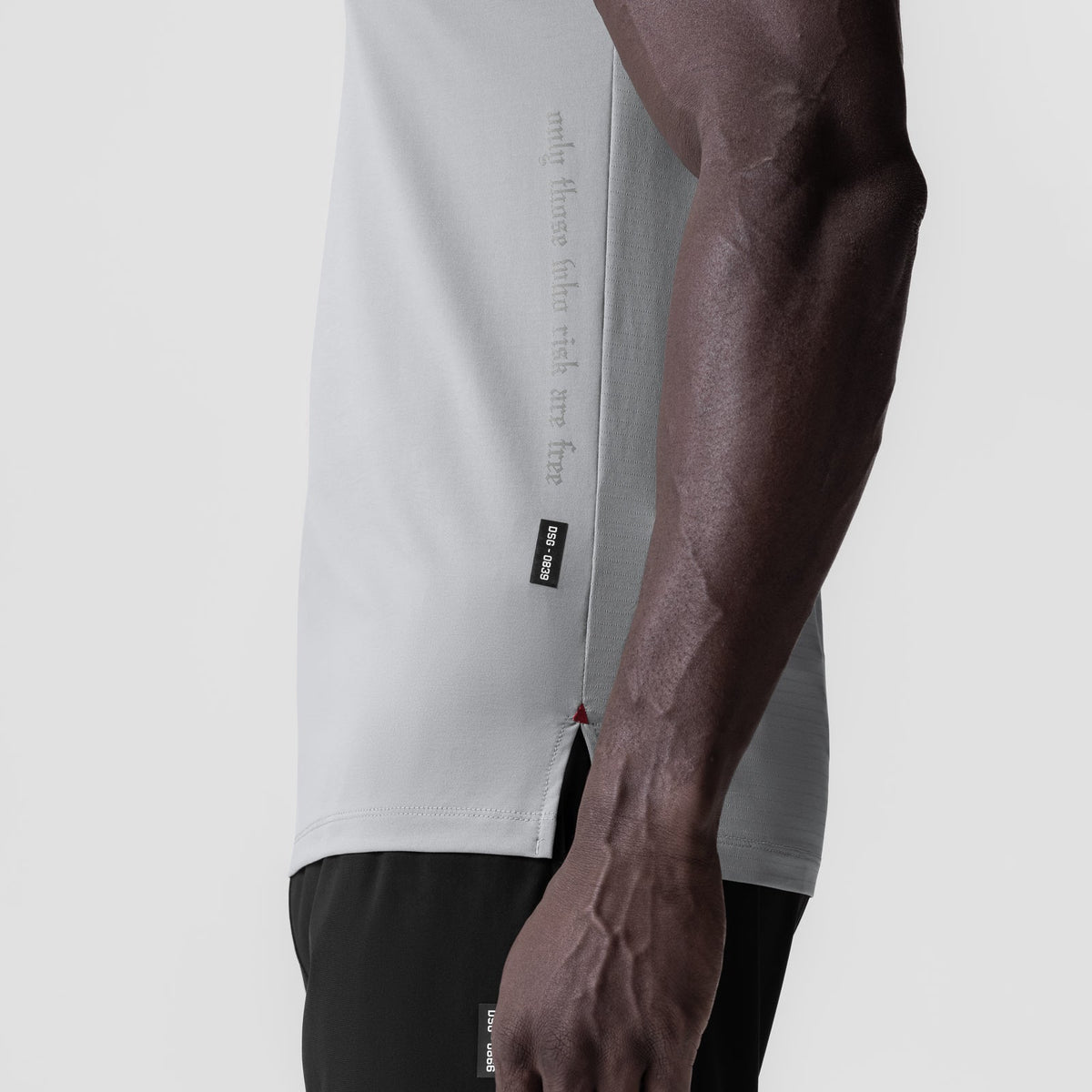0839. 3D-Lite® 2.0 Lycra® Fitted Tee - Slate Grey "OTWR" | ASRV