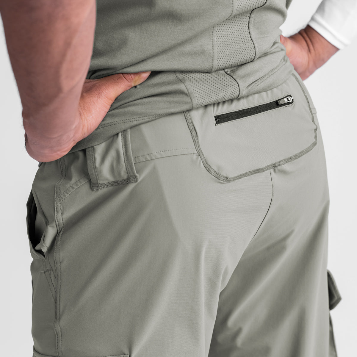 0437. Tetra-Lite® Cargo High Rib Jogger - Sage | ASRV