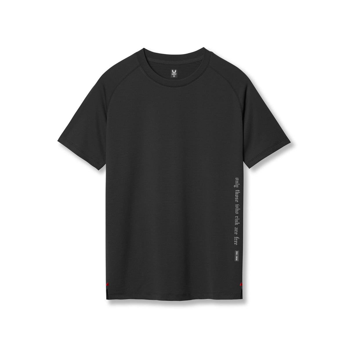 0839. 3D-Lite® 2.0 Lycra® Fitted Tee - Black "OTWR" | ASRV