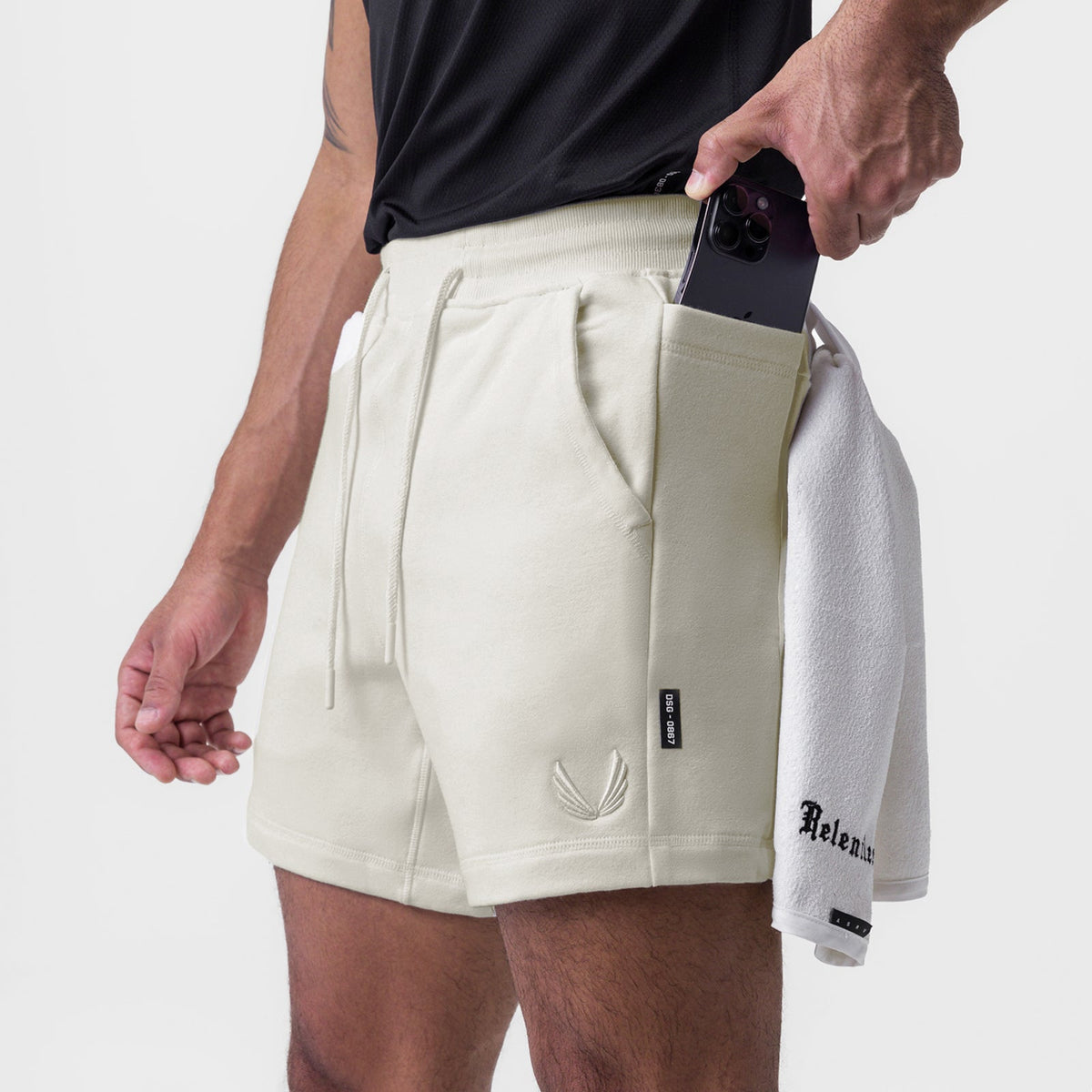 0867. Tech-Terry™ Sidelock Sweat Short - Stone | ASRV