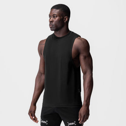 0926. Supima® Muscle Tank - Black | ASRV