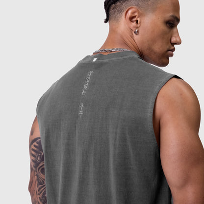 0807. Tech Essential™ Relaxed Cutoff - Faded Grey | ASRV