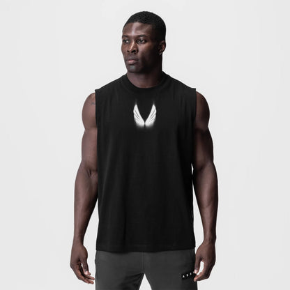 0807. Tech Essential™ Relaxed Cutoff - Black "Motion Blur" | ASRV