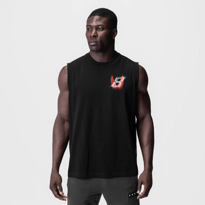 0807. Tech Essential™ Relaxed Cutoff - Black "Infinite Mindset" | ASRV