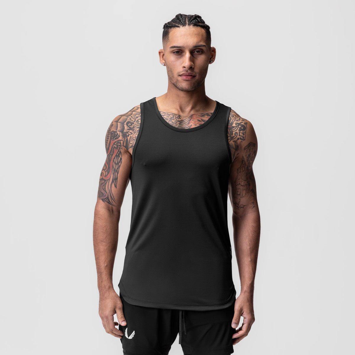 0830. AeroSilver® Tank Top - Black | ASRV