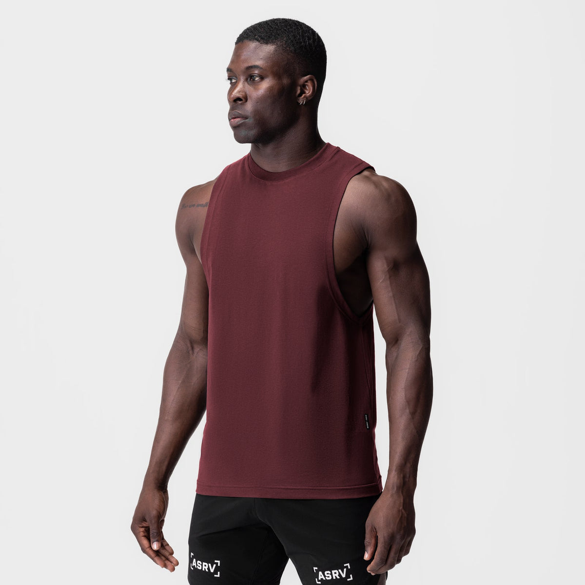 0926. Supima® Muscle Tank - Crimson | ASRV