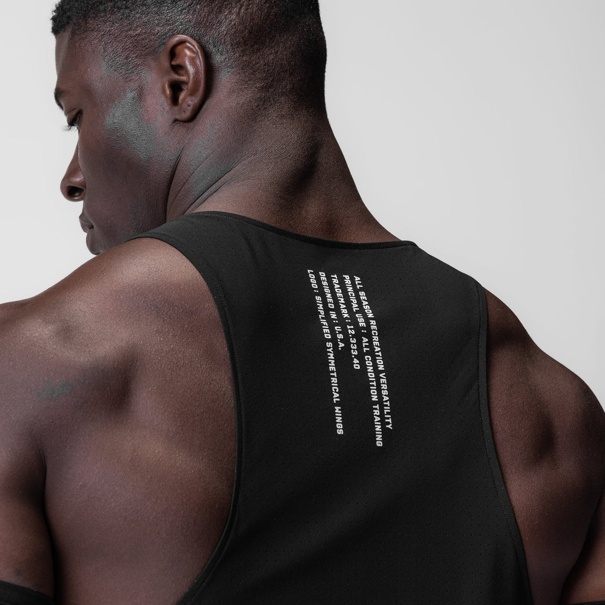 0949. Laser-Vent™ Singlet Tank - Black/White | ASRV