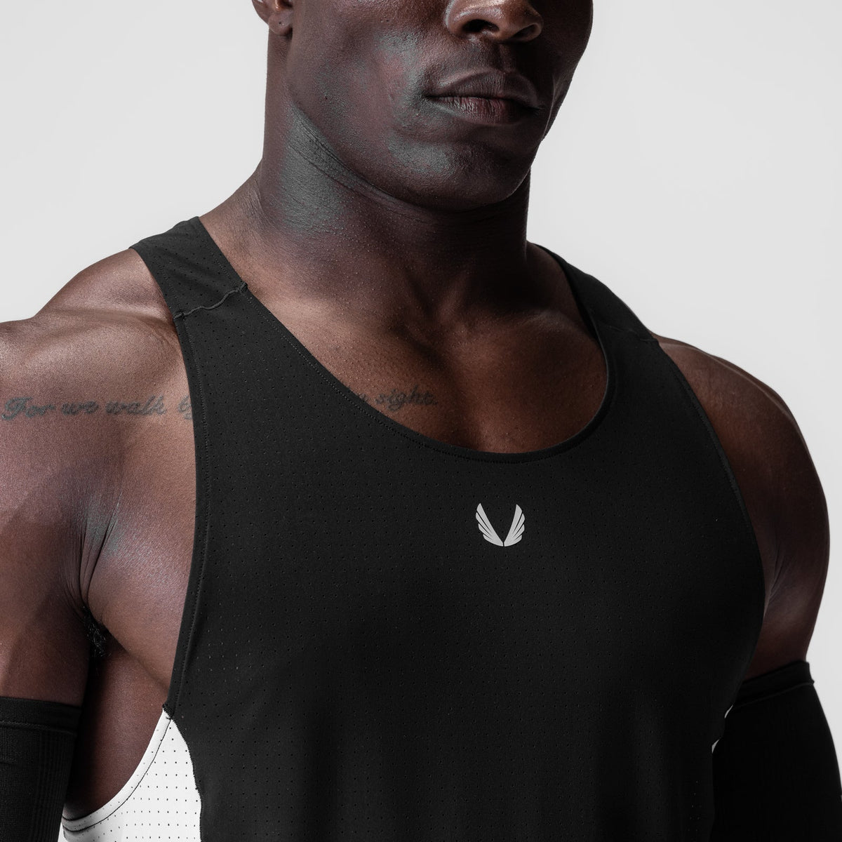 0949. Laser-Vent™ Singlet Tank - Black/White | ASRV