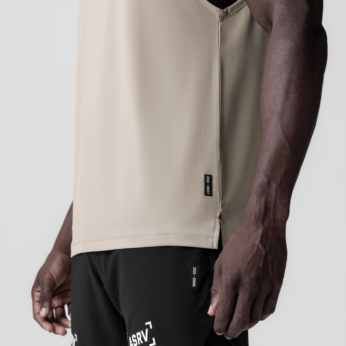 0837. 3D-Lite® 2.0 Lycra® Muscle Tank - Sand Smoke "RP" | ASRV