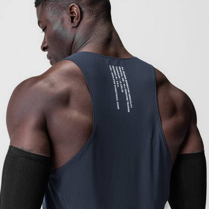 0949. Laser-Vent™ Singlet Tank - Navy | ASRV
