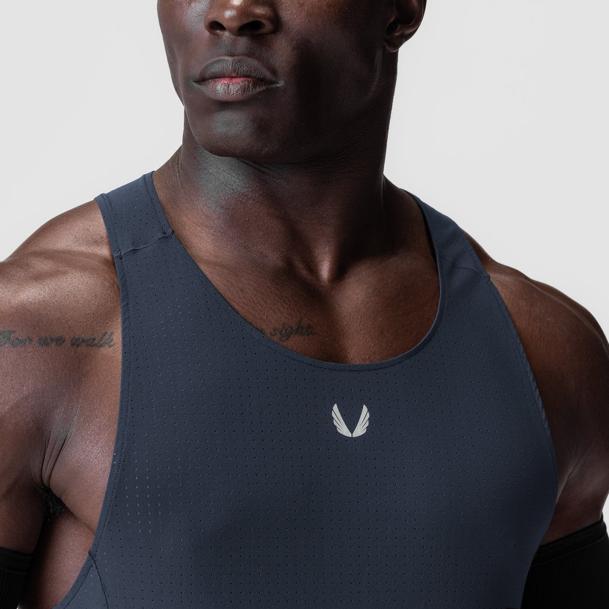 0949. Laser-Vent™ Singlet Tank - Navy | ASRV