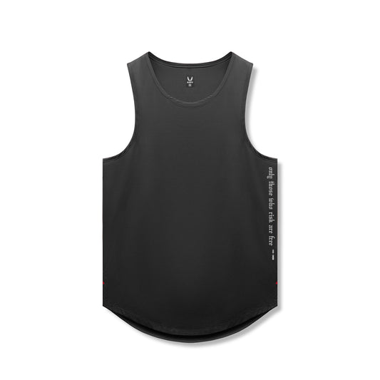 0830. AeroSilver® Tank Top - Black "OTWR" | ASRV