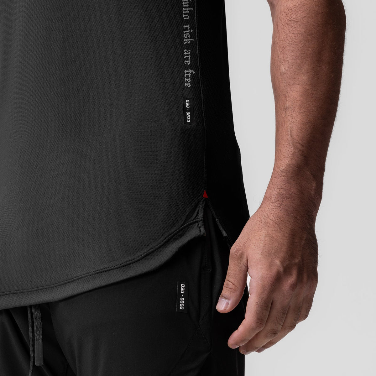 0830. AeroSilver® Tank Top - Black "OTWR" | ASRV