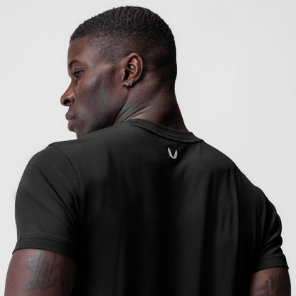 0923. Supima® Essential Tee - Black | ASRV