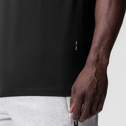0923. Supima® Essential Tee - Black | ASRV