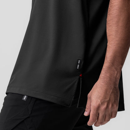 0822. AeroSilver® Oversized Tee - Black | ASRV