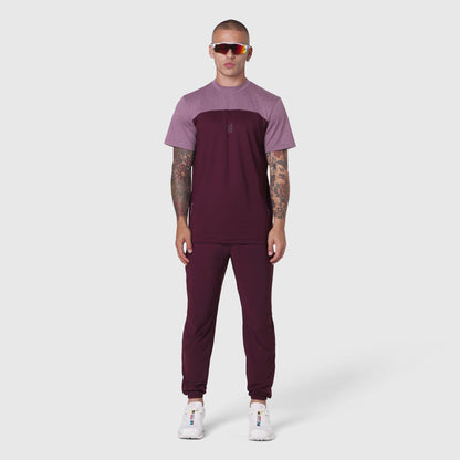 1191. AEROSILVER® UPF50+ Run Tee - Merlot | ASRV