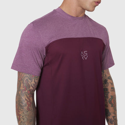 1191. AEROSILVER® UPF50+ Run Tee - Merlot | ASRV