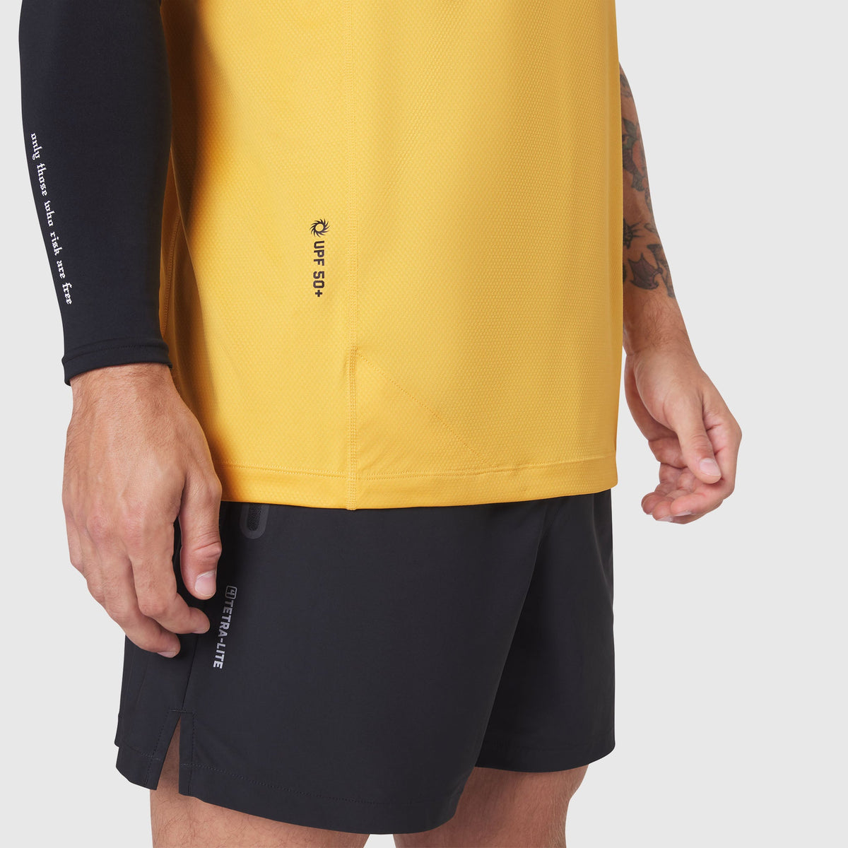 1191. AEROSILVER® UPF50+ Run Tee - Amber | ASRV