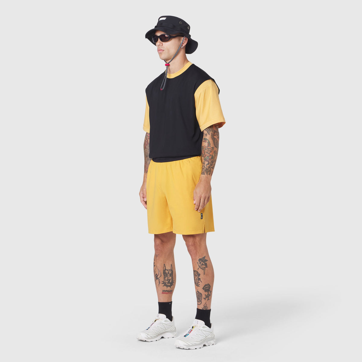 1186. SUPIMA® Ice-Skin™ Reversible Tee - Amber/Black | ASRV