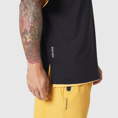 1186. SUPIMA® Ice-Skin™ Reversible Tee - Amber/Black | ASRV