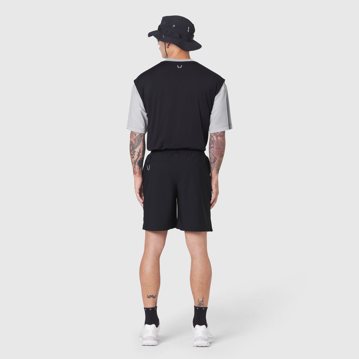 1186. SUPIMA® Ice-Skin™ Reversible Tee - Slate Grey/Black | ASRV