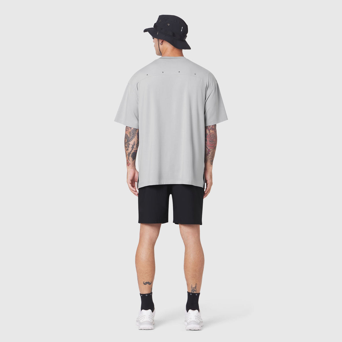 1186. SUPIMA® Ice-Skin™ Reversible Tee - Slate Grey/Black | ASRV
