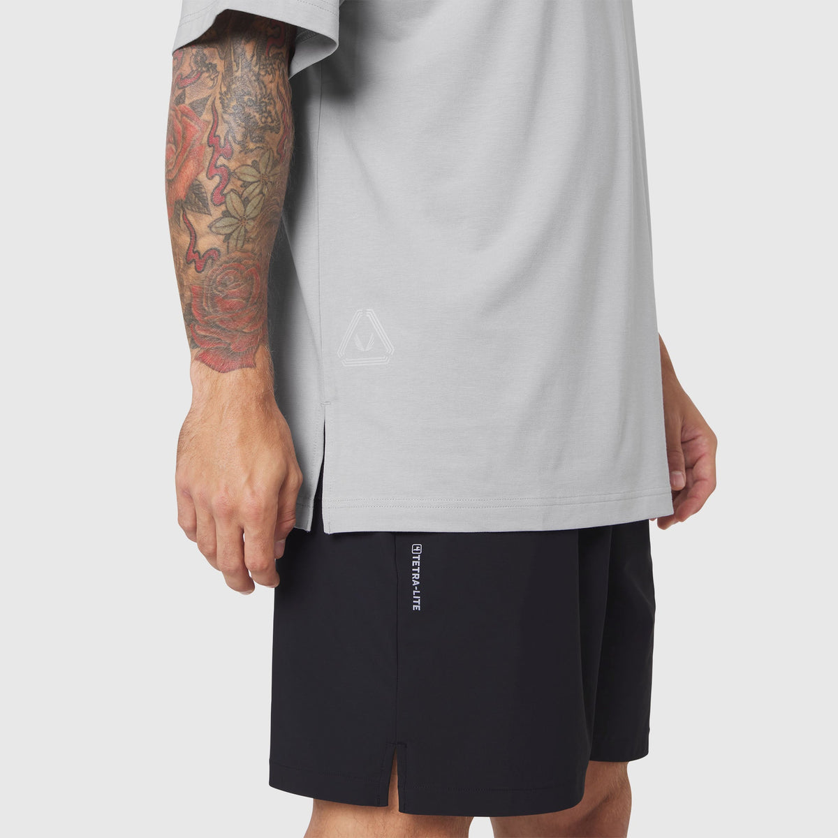 1186. SUPIMA® Ice-Skin™ Reversible Tee - Slate Grey/Black | ASRV