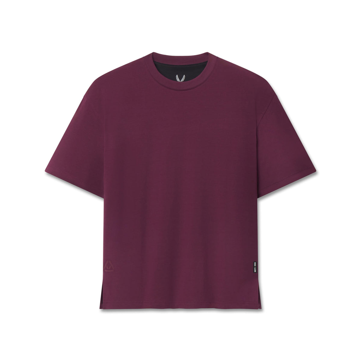 1186. SUPIMA® Ice-Skin™ Reversible Tee - Merlot/Black | ASRV