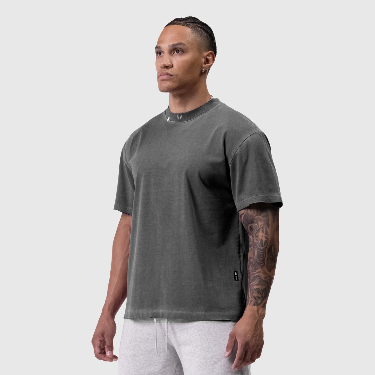 0797. Tech Essential™ Relaxed Tee - Faded Grey | ASRV