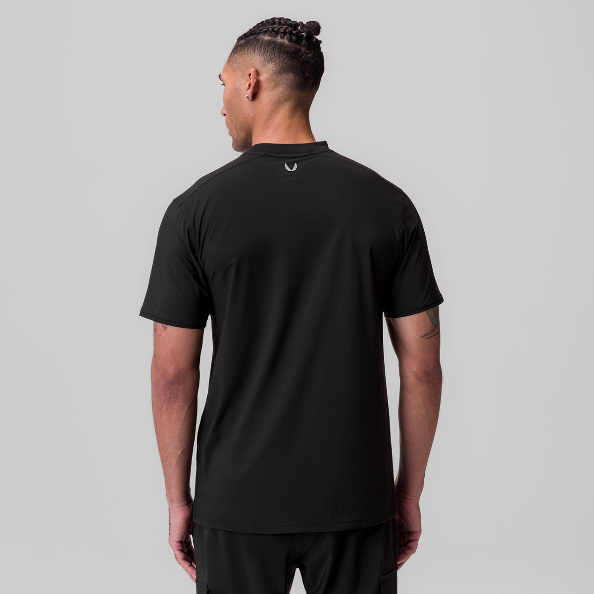 1087. Tetra-Lite® Ice Zip Tee - Black | ASRV