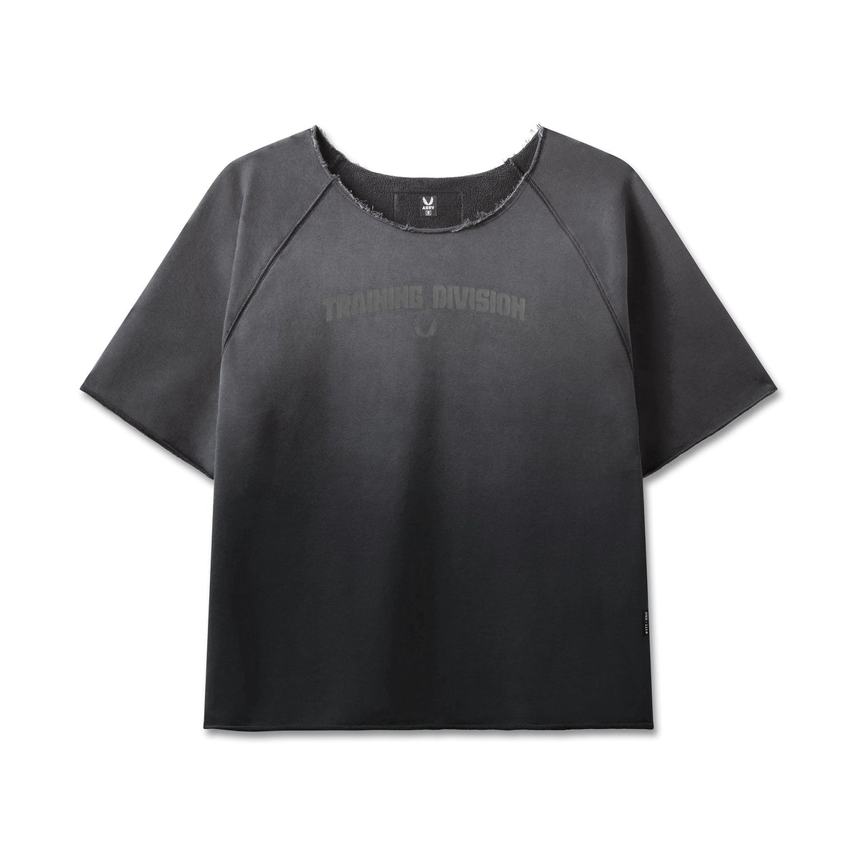 1114. Vintage Raw Hem Pump Cover - Black Sun Fade | ASRV